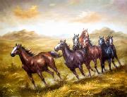 unknow artist Horses 016 oil painting reproduction